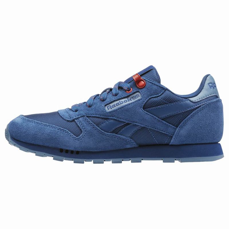 Tenisi Reebok Classic Leather Fete Albastri/Rosii Romania BF7136GI